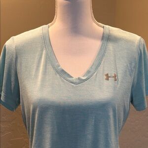 Under Armour Women's Sky Blue V-Neck Tee
